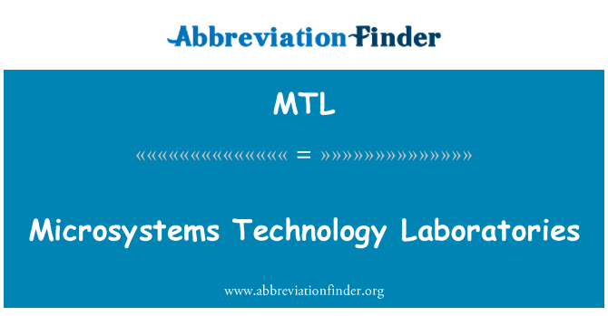 MTL: Labordai Microsystems technoleg