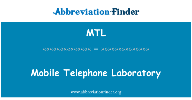 MTL: Laboratorio di telefonia mobile