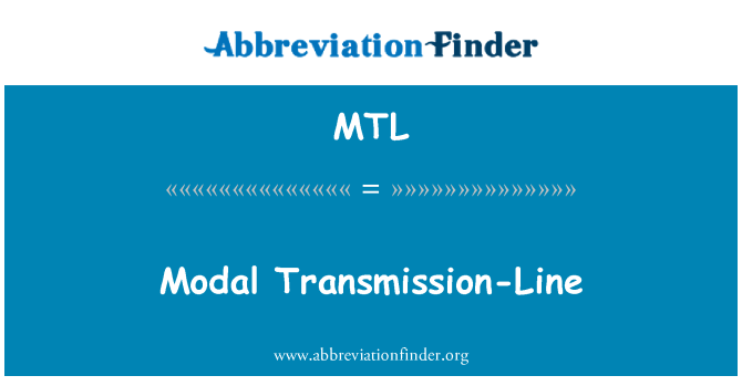 MTL: Modal Transmission-Line