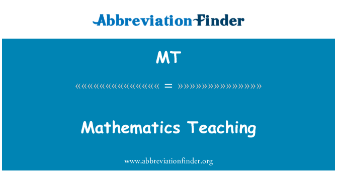 MT: Matematik moutre