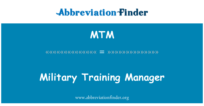 MTM: Military Training Manager