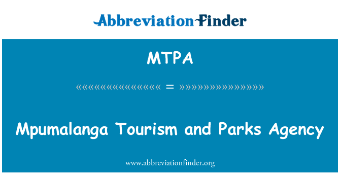 MTPA: Mpumalanga Tourism and Parks Agency