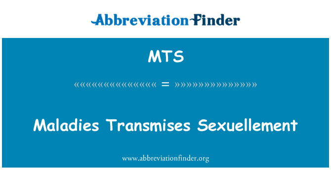 MTS: Neduhy Transmises Sexuellement