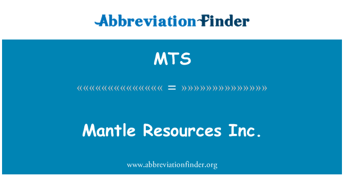 MTS: Plašč Resources Inc