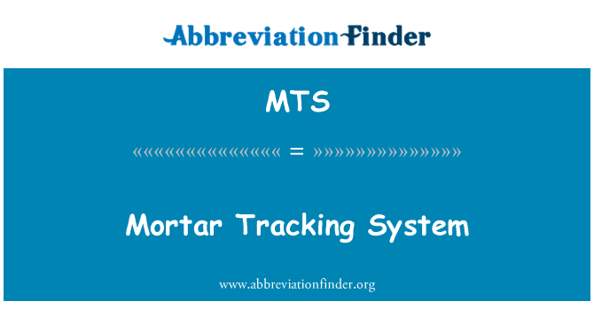 MTS: Mortel trackingsysteem
