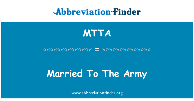 MTTA: Berkahwin dengan tentera