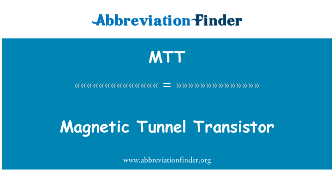 MTT: Transistor Tunnel magnetico