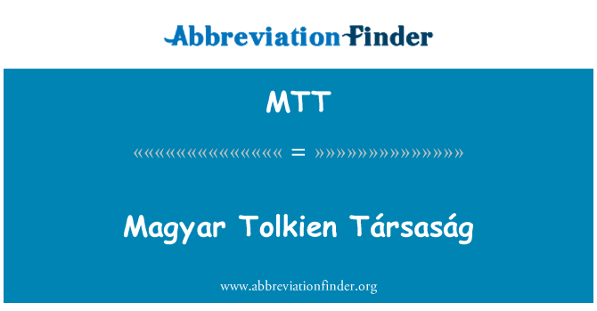 MTT: Magyar Tolkien Társaság