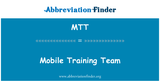 MTT: Équipe de formation mobile