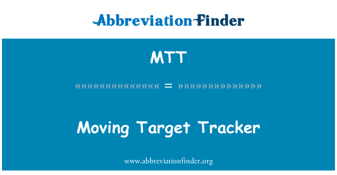 MTT: Pohybující se cíl Tracker