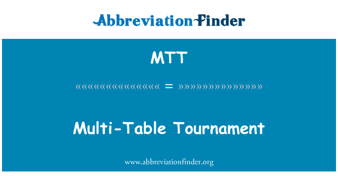 MTT: Turneu cu mese multiple