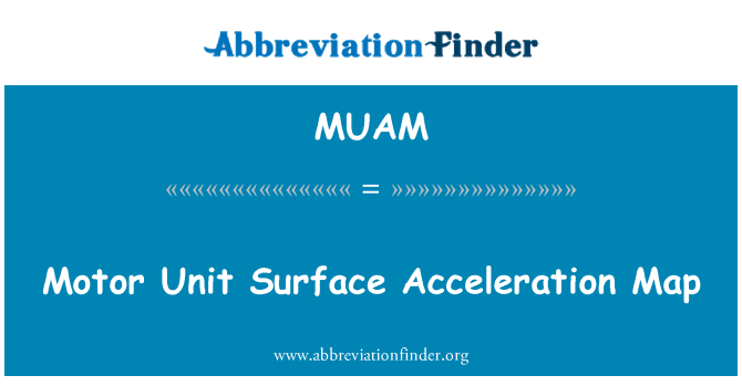 MUAM: Carte de Surface accélération de bloc moteur