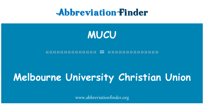 MUCU: Melbourne University Christian Union