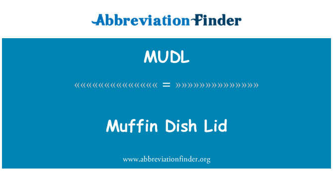 MUDL: Tutup piring muffin