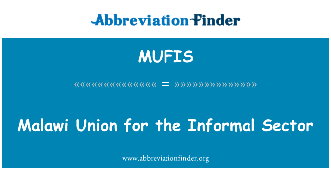 MUFIS: União do Malawi para o Sector Informal