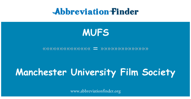 MUFS: Manchester University Film Society