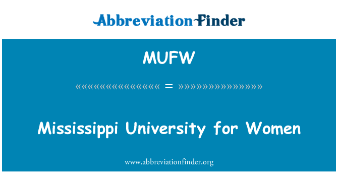 MUFW: Universiti Mississippi bagi wanita