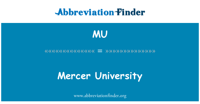 MU: Mercerovy univerzity