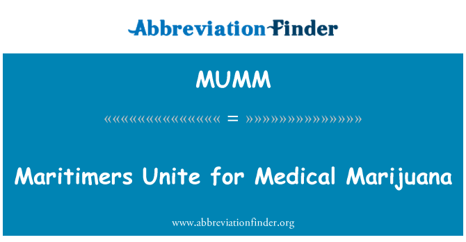 MUMM: Maritimers は、医療用マリファナを団結します。