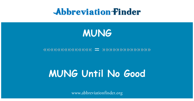 MUNG: MUNG jis pa bon