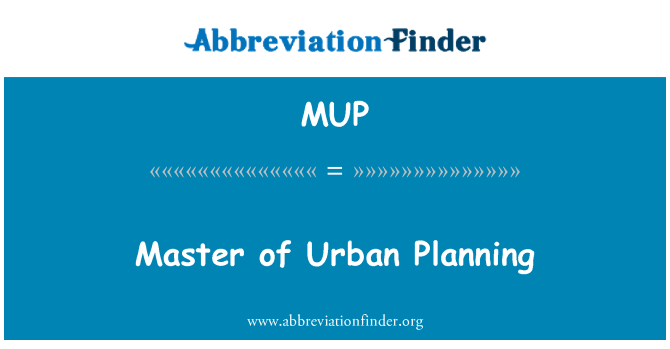 MUP: Mèt la Planification Iben