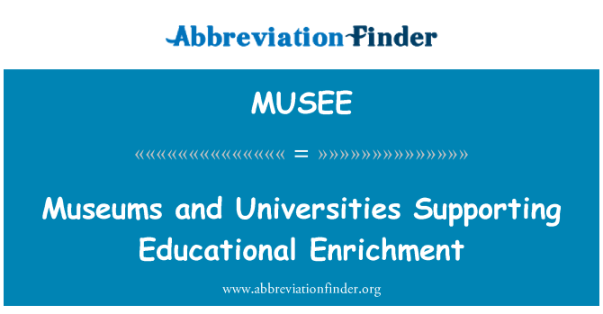 MUSEE: Musei ed università arricchimento educativo di supporto