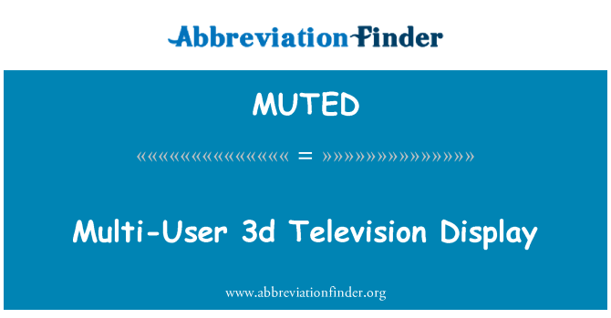 MUTED: Televizyon 3d kap itilize li an divès expoze