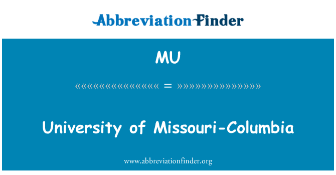 MU: جامعہ مسسوری-کولمبیا کی