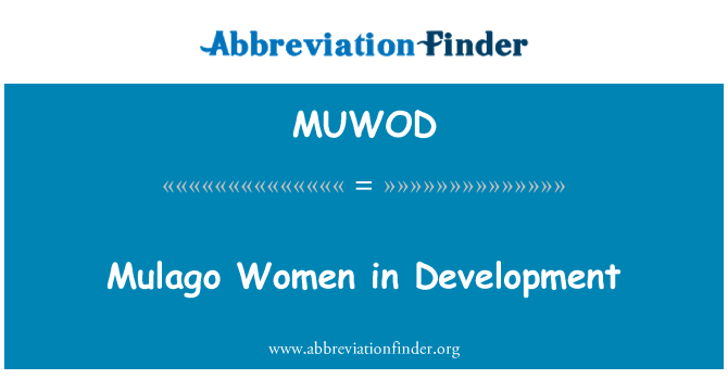 MUWOD: Mujeres de Mulago en desarrollo