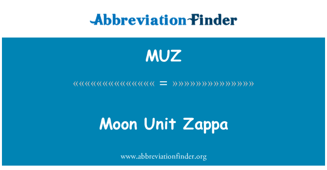 MUZ: 月の単位 Zappa