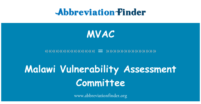 MVAC: Malawi Vulnerability Assessment Committee