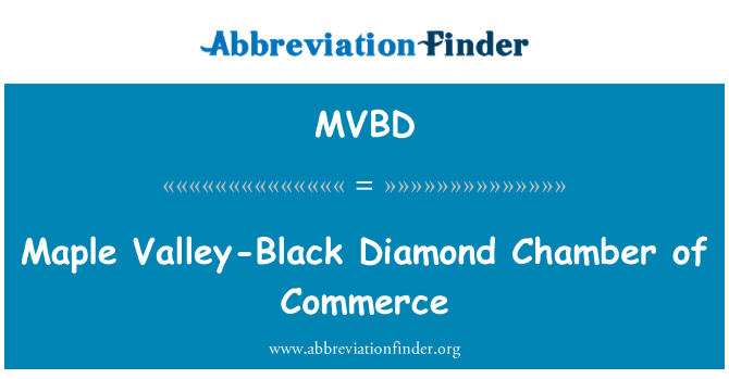 MVBD: Maple Valley-Black Diamond komora