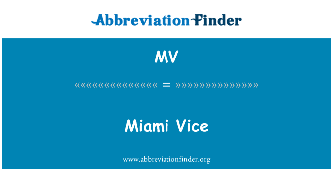 MV: Miami Vice