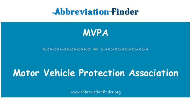 MVPA: Motorkøretøjer Protection Association