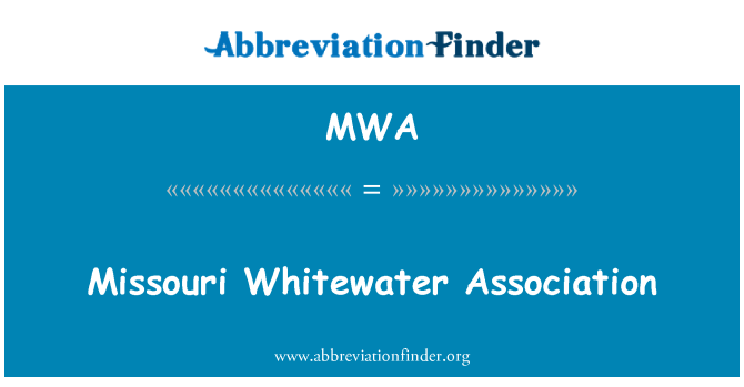 MWA: Missouri Whitewater Association