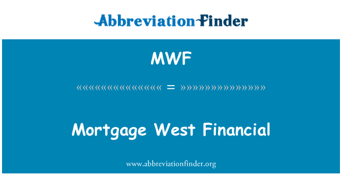 MWF: Hipoteca oest financera