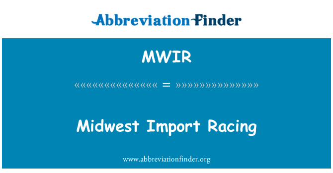 MWIR: Berlumba-lumba Import Midwest