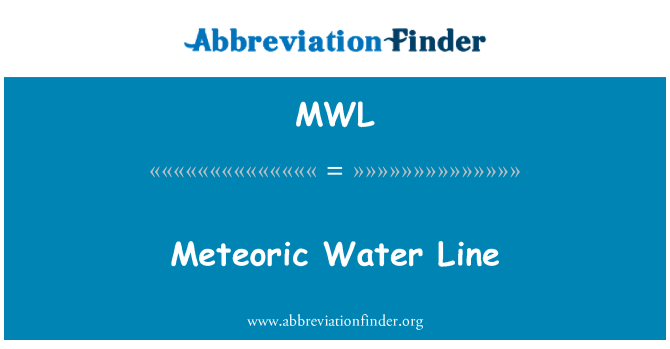 MWL: Padavinsko vodo Line