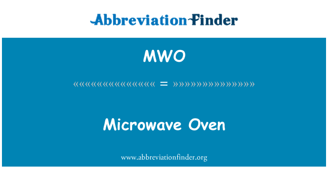 MWO: Forn microwave