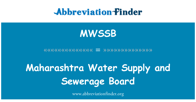 MWSSB: Maharashtra vodovod i kanalizaciju odbora
