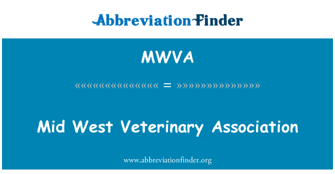 MWVA: Jumătatea vest veterinar Asociaţia