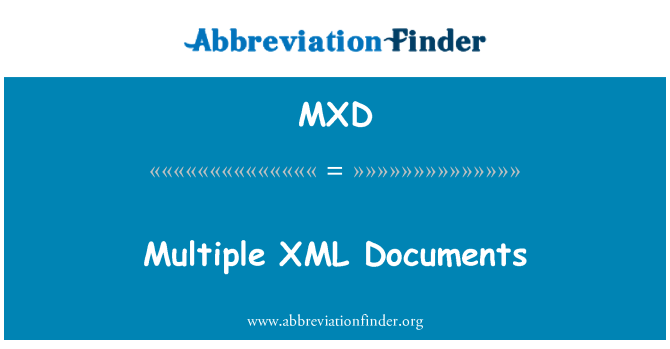 MXD: एकाधिक XML दस्तावेज़
