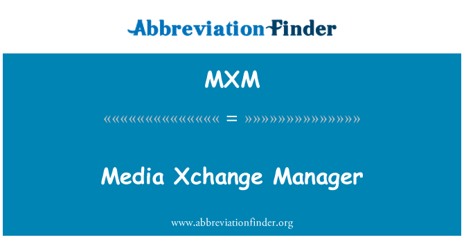 MXM: Gestor de medis Xchange