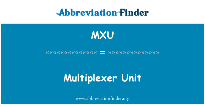 MXU: Multiplexer Unit