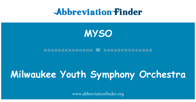 MYSO: Milwaukee Orchestra Simfonică de tineret