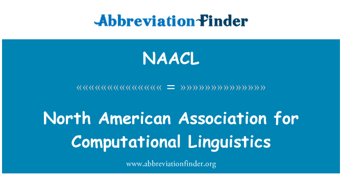 NAACL: Asosyasyon Nò Ameriken an pou Calcul Lengwistik