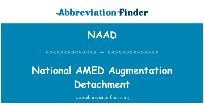 NAAD: AMED nasyonal Augmentation detachman