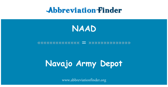 NAAD: Depósito do exército Navajo