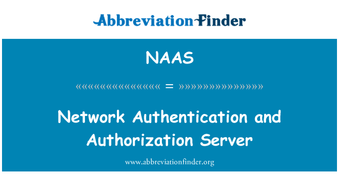 NAAS: Network Authentication and Authorization Server