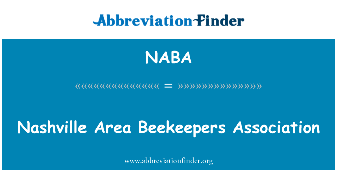 NABA: Asociación de apicultores de área de Nashville